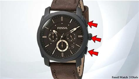 how to set fossil chronograph.